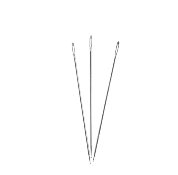 Set of 12 Long Needles (73mm / 2.9in) with Large Eye