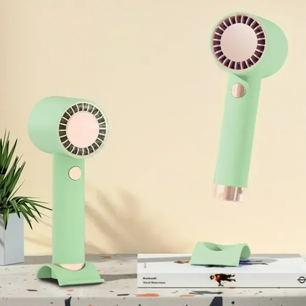 Portable Handheld USB Rechargeable Wind Turbine Desktop Small Fan – Multi-Functional Cooling Solution