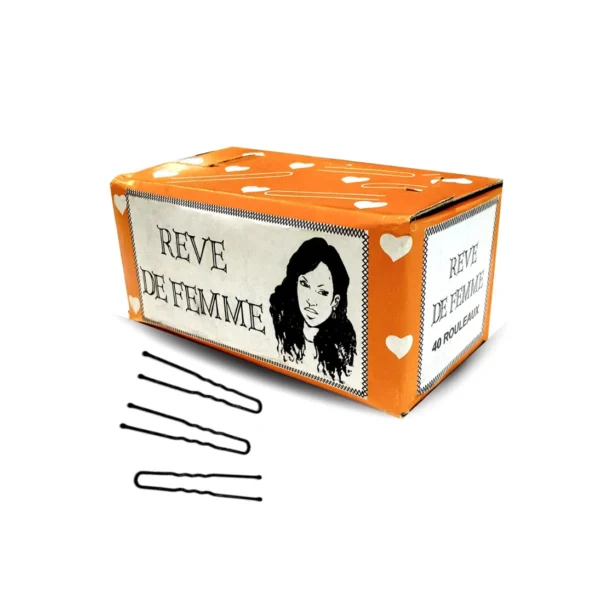 Hair Pin Black – 40 Rouleaux (1 Pack of 10 Pcs) | Professional Alligator Clips