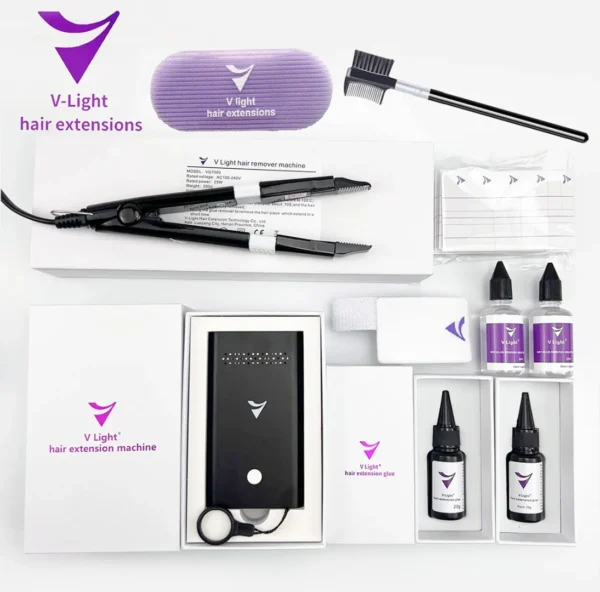 V-LIGHT Hair Extension Machine Kit | Professional Invisible Hair Extension System