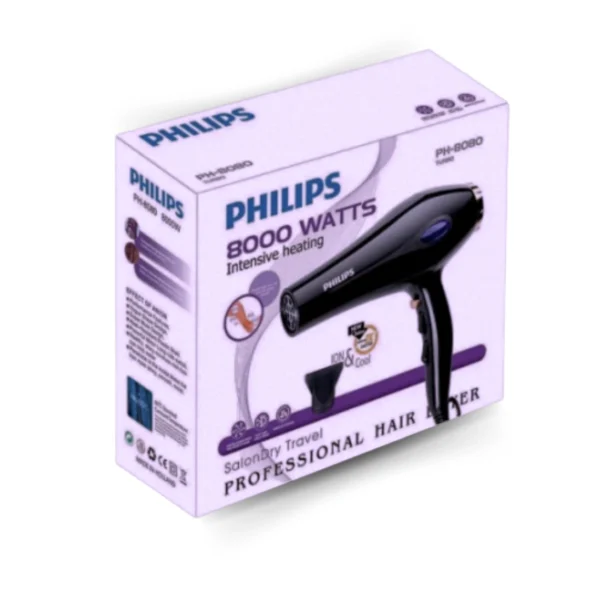 Philips Professional Hair Dryer PH-8080 (8000W) – Ultra-Powerful
