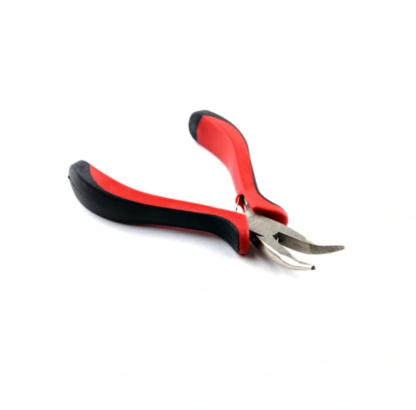 Curved Micro Ring Hair Extension Pliers - 5''125mm - with Pulling Needle