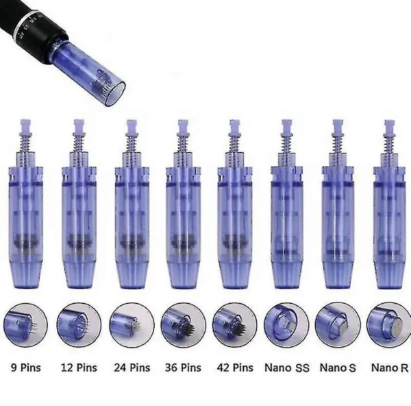 Derma Pen Needle Cartridges – 9, 12, 36 Pin & Nano Tips for Micro-needling