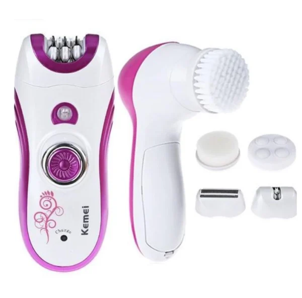 Kemei KM-3066 6-in-1 Epilator Hair Removal System – Multifunctional Grooming & Smooth Skin Care