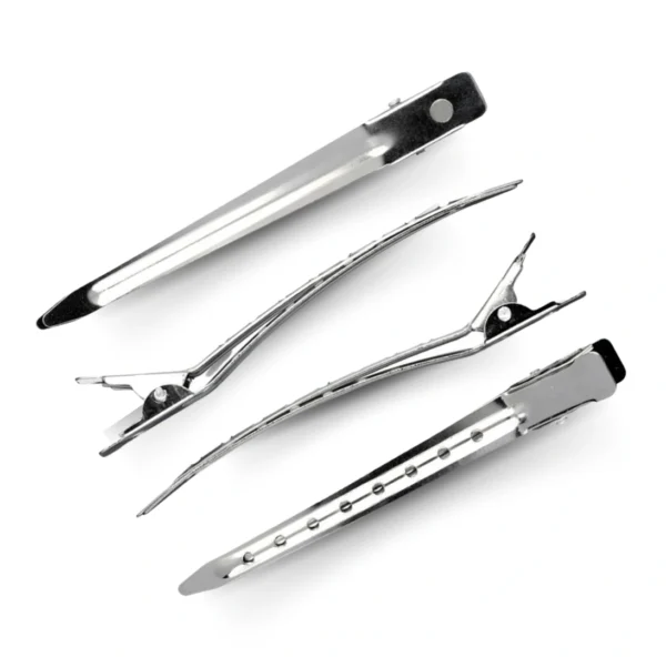 12PCS Metal Hair Clips Set – Single Prong Curl & Duckbill Clips for Sectioning