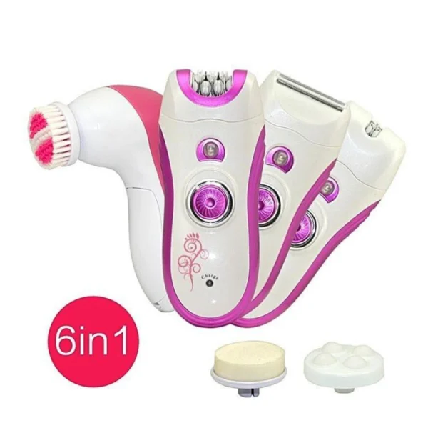 Kemei KM-3066 6-in-1 Epilator Hair Removal System – Multifunctional Grooming & Smooth Skin Care