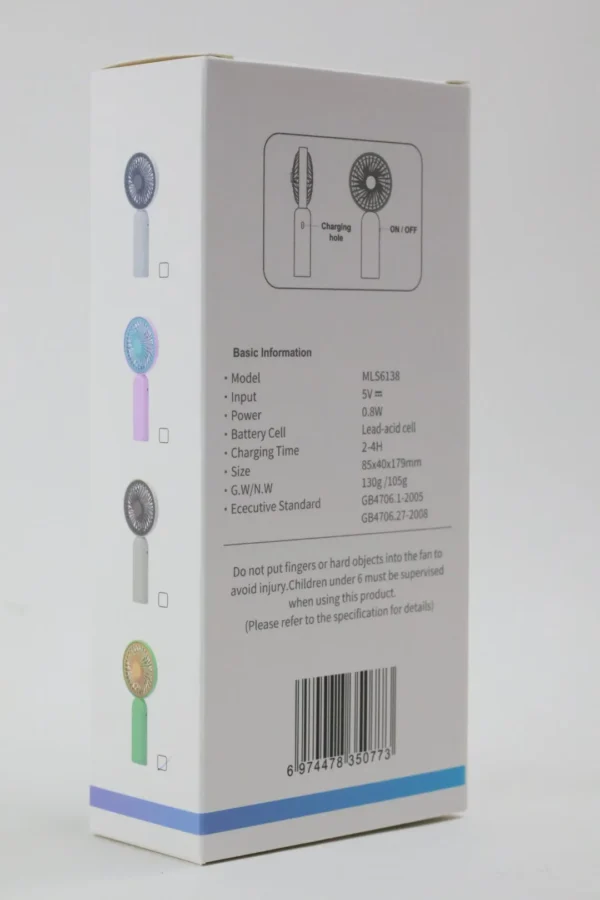 Portable USB Rechargeable Mini Handheld Fan – Stay Cool Anytime, Anywhere
