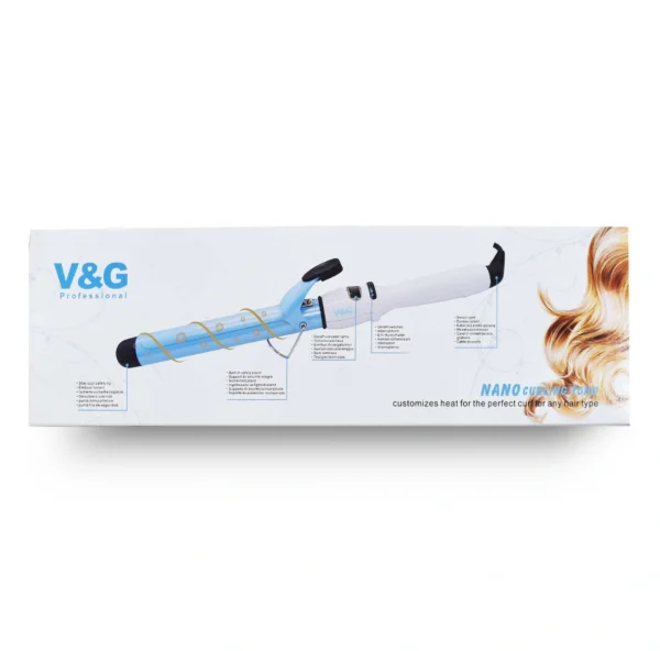 V&G Professional Nano Ceramic Curling Tong - Salon-Grade Curler Iron