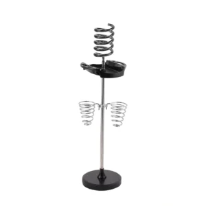 Twisty Style Hair Dryer Stand – Crystal Acrylic Top Holder with Tray