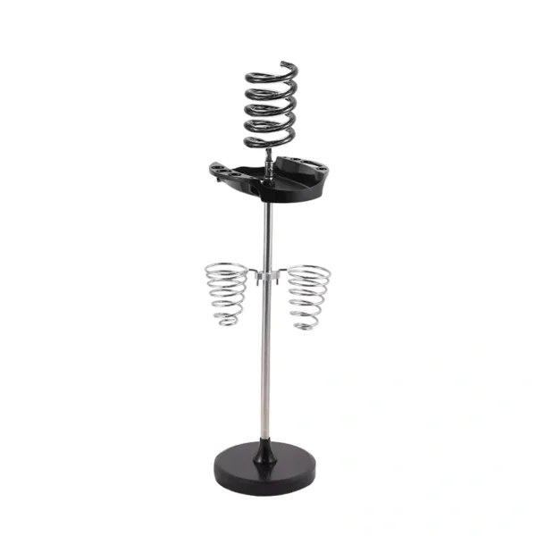 Twisty Style Hair Dryer Stand – Crystal Acrylic Top Holder with Tray