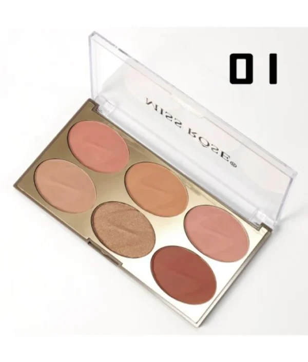 Miss Rose Blush Palette - 6 - Color