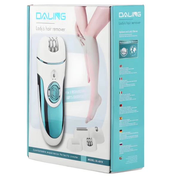 Daling DL-6018 Epilator 4-In-1 Multi-Functional Rechargeable Ladies’ Grooming Kit