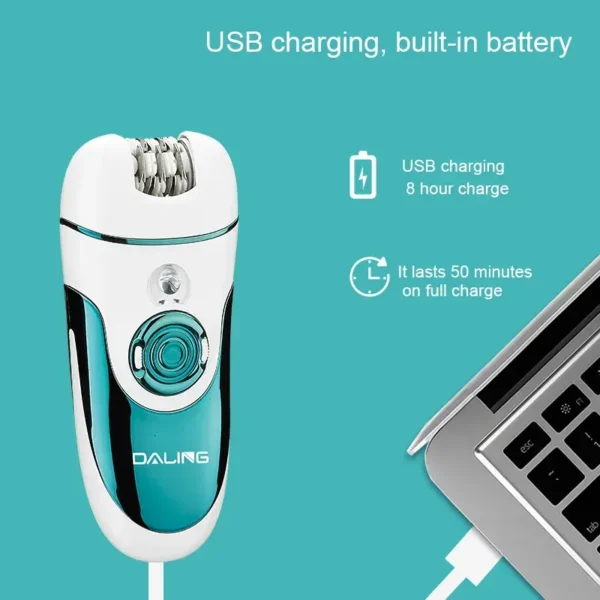 Daling DL-6018 Epilator 4-In-1 Multi-Functional Rechargeable Ladies’ Grooming Kit