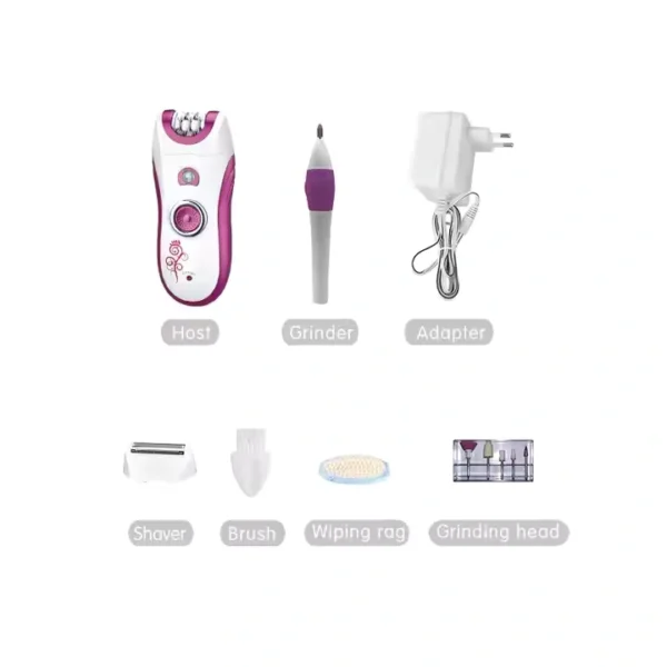 Kemei KM-3026 Women’s Electric Epilator & Shaver – 3-in-1 Rechargeable Hair Remover