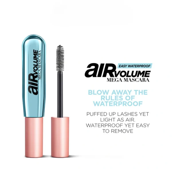 Air Volume Mega Mascara – Waterproof Hydrofuge - 9ml