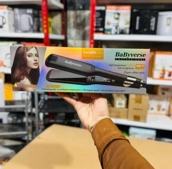 Keratin + Protein Hair Straightener - Babyverse Professional – BA-451