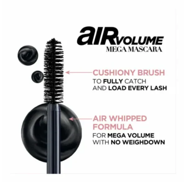 Air Volume Mega Mascara – Waterproof Hydrofuge - 9ml