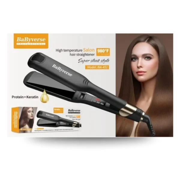Keratin + Protein Hair Straightener - Babyverse Professional – BA-451