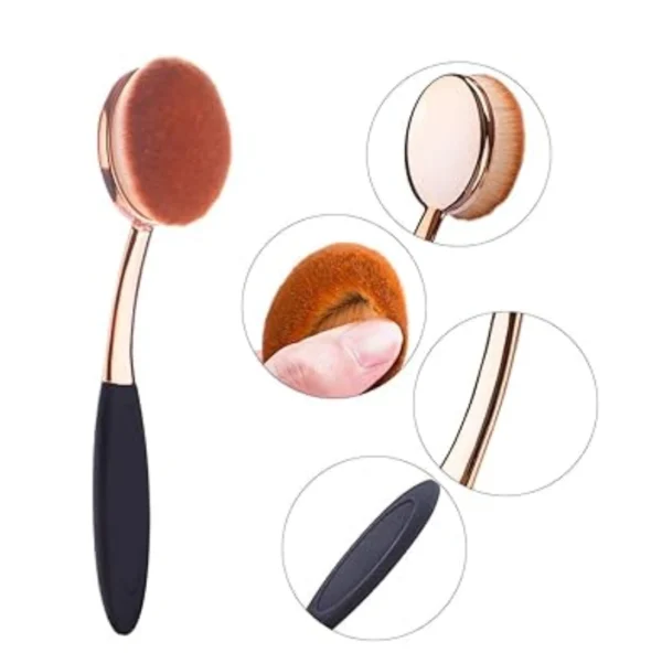 Oval Foundation Brush Set – 5 Pcs