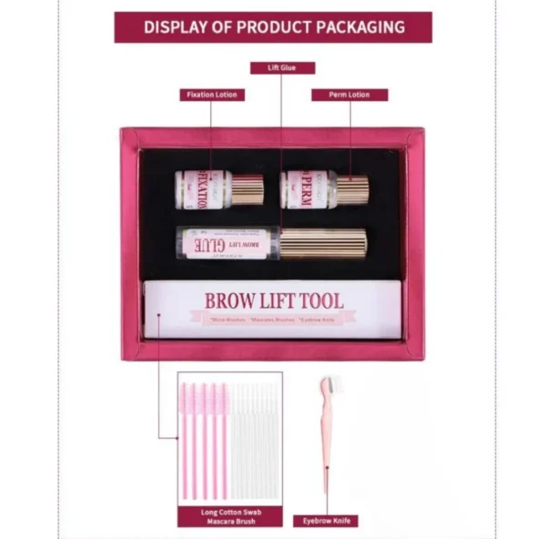 ICONSIGN Brow Lift Kit Upgrade – Includes 5ml Perm & Fixation Solutions, 7ml Adhesive