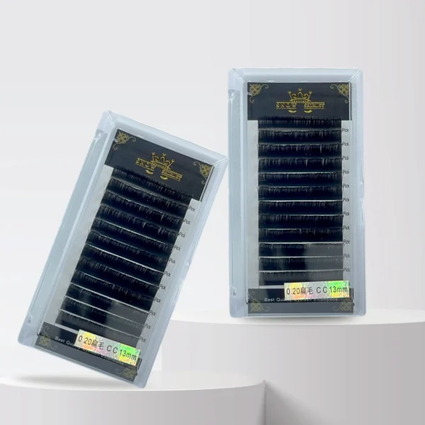 Individual Hair-by-Hair Eyelashes – 13mm - Snow Shirley
