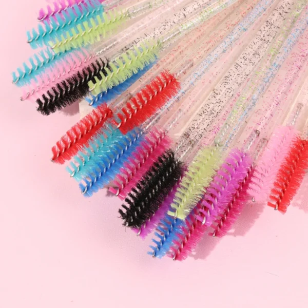 Glitter Mix Eyelash Brushes - Colorful Pack