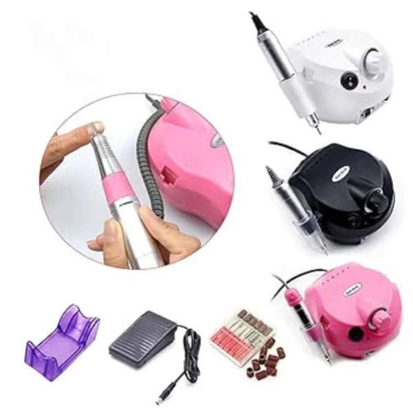 6-in-1 Portable Nail Drill 35,000 RPM – Gel & Acrylic Remover