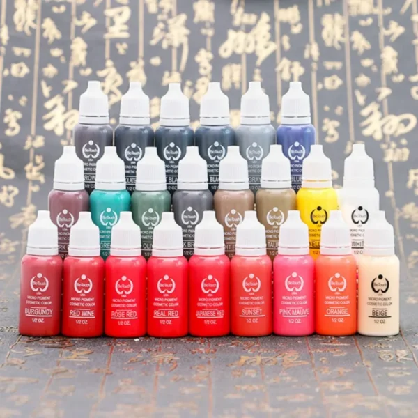 BioTouch 15ml Permanent Makeup Micro Pigments – Professional Tattoo Color Ink