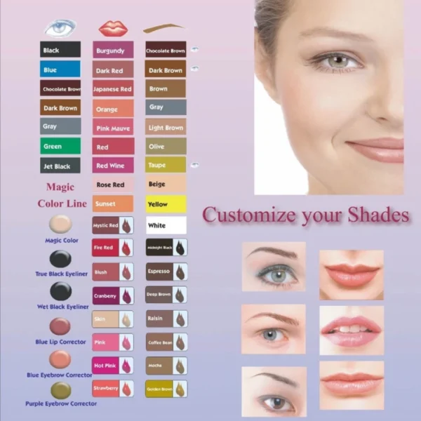 BioTouch 15ml Permanent Makeup Micro Pigments – Professional Tattoo Color Ink