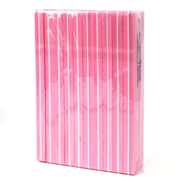 Square Sponge Nail Buffer 100/180 – Double-Sided Emery Sanding Block