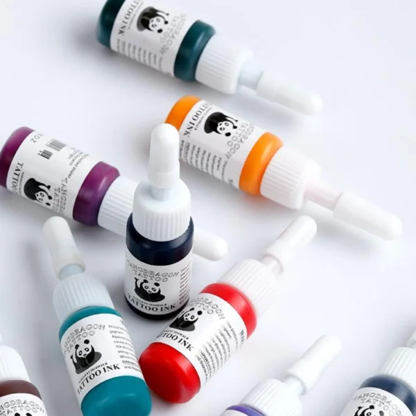 Professional Tattoo Ink Set(6 Pcs) – Long-Lasting Pigments for Body Art