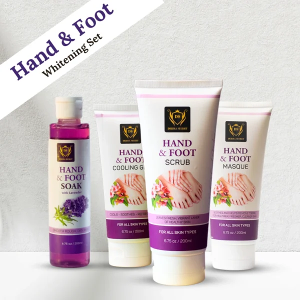Derma Secret Hand And Foot Whitening Facial Kit (4PC’s)