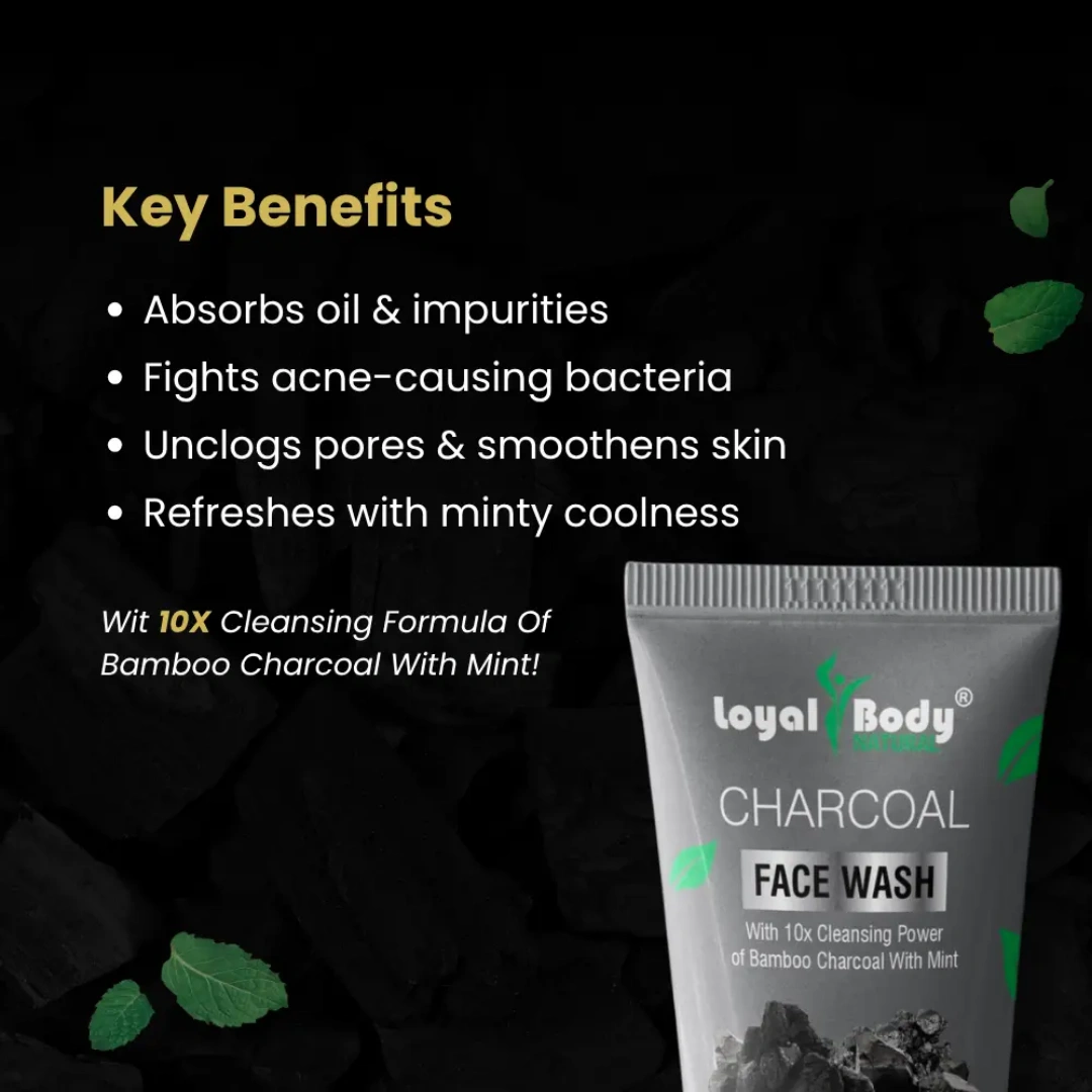 Charcoal Facewash for Pigmentation, Scars And Uneven Skin