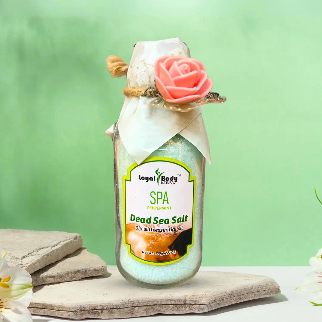 Peppermint Dead Sea Salt 150G – Natural Detox, Refresh & Soothing Spa Treatment