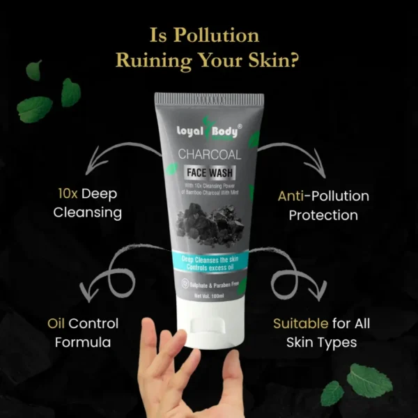 Charcoal Face Wash With SPF 60 Sunscreen Combo