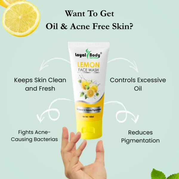 Lemon Face Wash With SPF 60 Sunscreen Combo For Acne-Prone Skin
