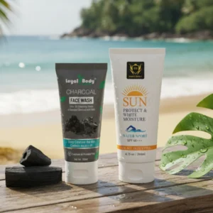 Charcoal Face Wash With SPF 60 Sunscreen Combo