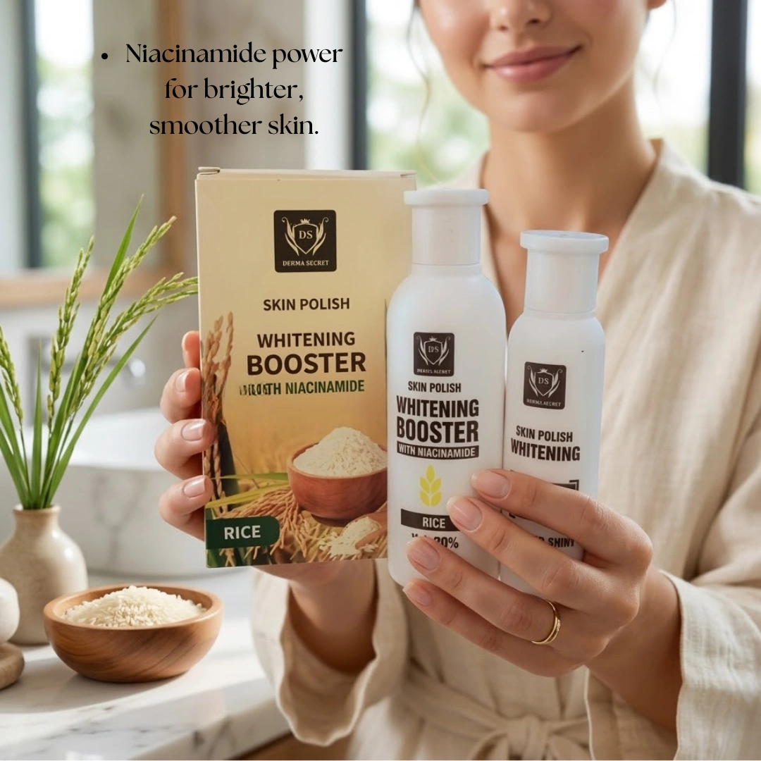 Derma Secret Skin Polish Whitening Booster with Niacinamide (Rice)
